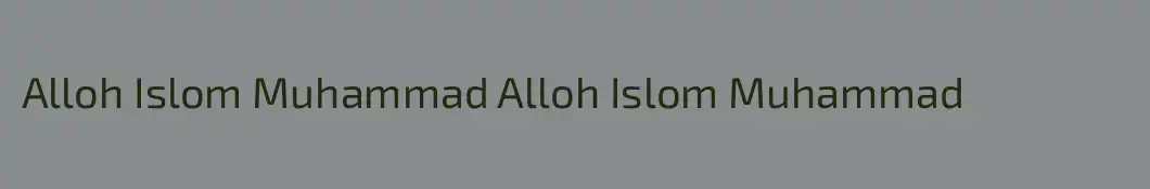 Alloh Islom Muhammad Alloh Islom Muhammad